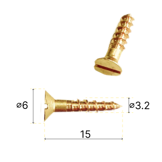 Шуруп латунный 3.5*16