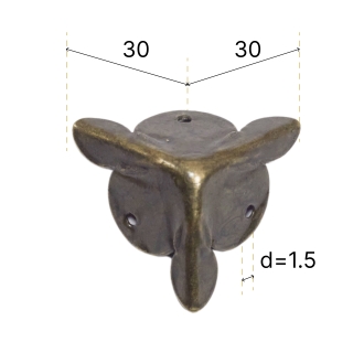 Уголок C-076 бронза